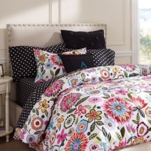 PB Teen Bella Floral Duvet Cover and Sham- Full